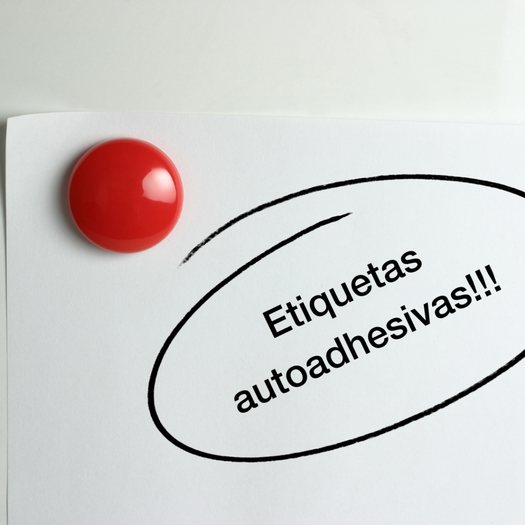importancia, etiquetas, autoadhesivas